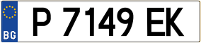 Trailer License Plate